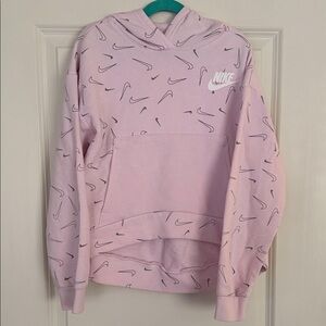 Nike Kids Light Pink Graphic Hoodie